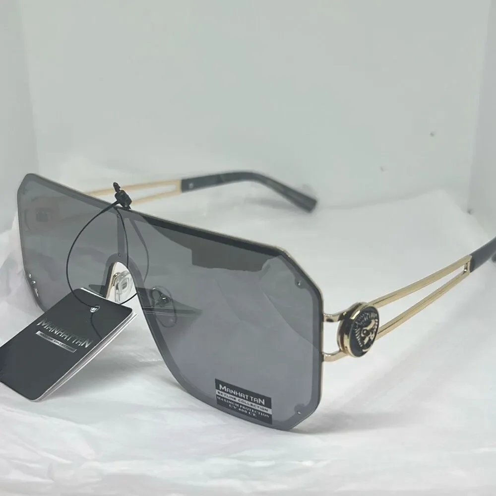 Manhattan Edge Shield Sunglasses – Oversized Fashion Statement